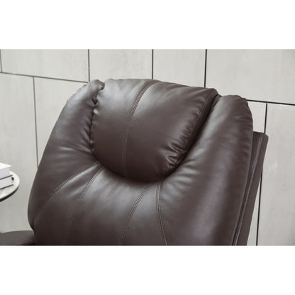 Fauteuil inclinable électrique en cuir synthétique pour personnes âgées