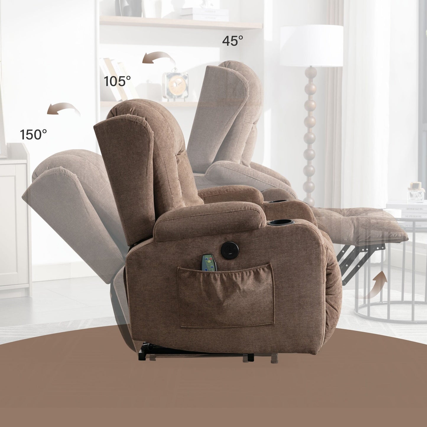 Fauteuils inclinables électriques pour personnes âgées