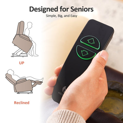 Fauteuil inclinable électrique pour personnes âgées, tissu