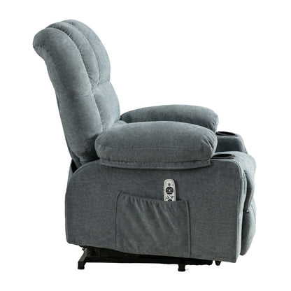 Fauteuil inclinable électrique pour personnes âgées, fauteuil inclinable avec massage thermique