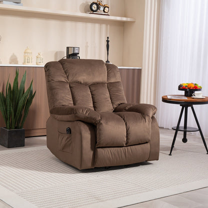 Fauteuil inclinable électrique pour personnes âgées : fauteuil inclinable robuste avec mécanisme de mouvement de sécurité et rembourrage confortable