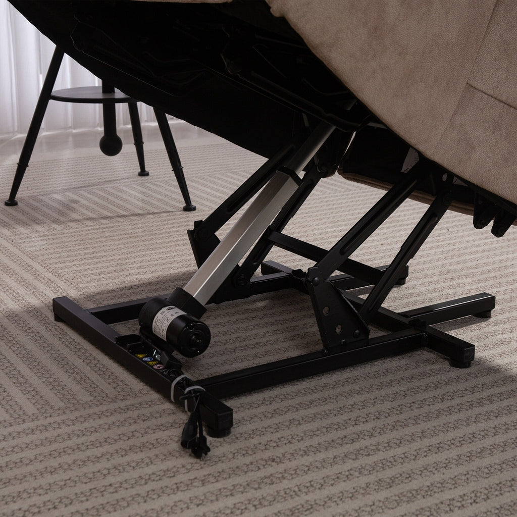 Fauteuil inclinable électrique pour personnes âgées : fauteuil inclinable robuste avec mécanisme de mouvement de sécurité et rembourrage confortable