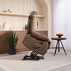 Fauteuil inclinable électrique pour personnes âgées : fauteuil inclinable robuste avec mécanisme de mouvement de sécurité et rembourrage confortable