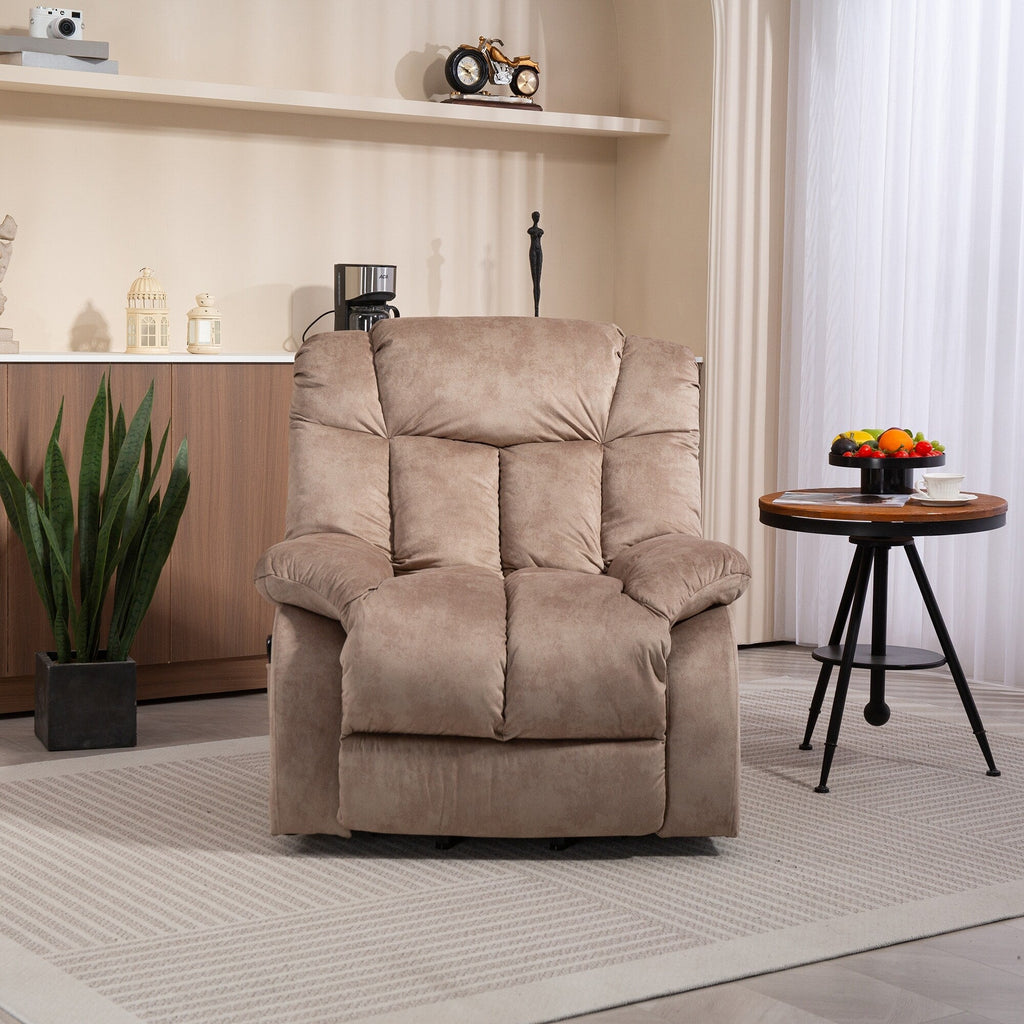 Fauteuil inclinable électrique pour personnes âgées : fauteuil inclinable robuste avec mécanisme de mouvement de sécurité et rembourrage confortable