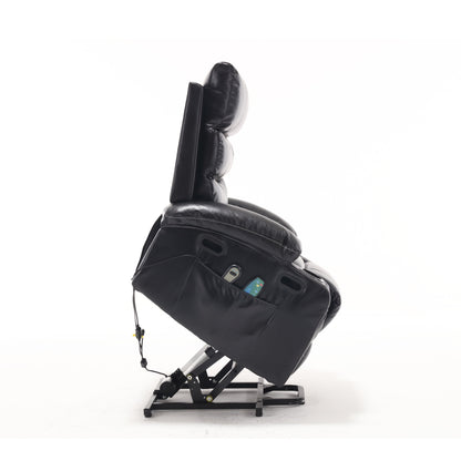 Fauteuil inclinable électrique avec massage 4 directions, chauffage et minuterie
