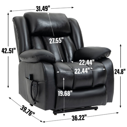 Fauteuil inclinable électrique avec massage par vibrations à 8 points