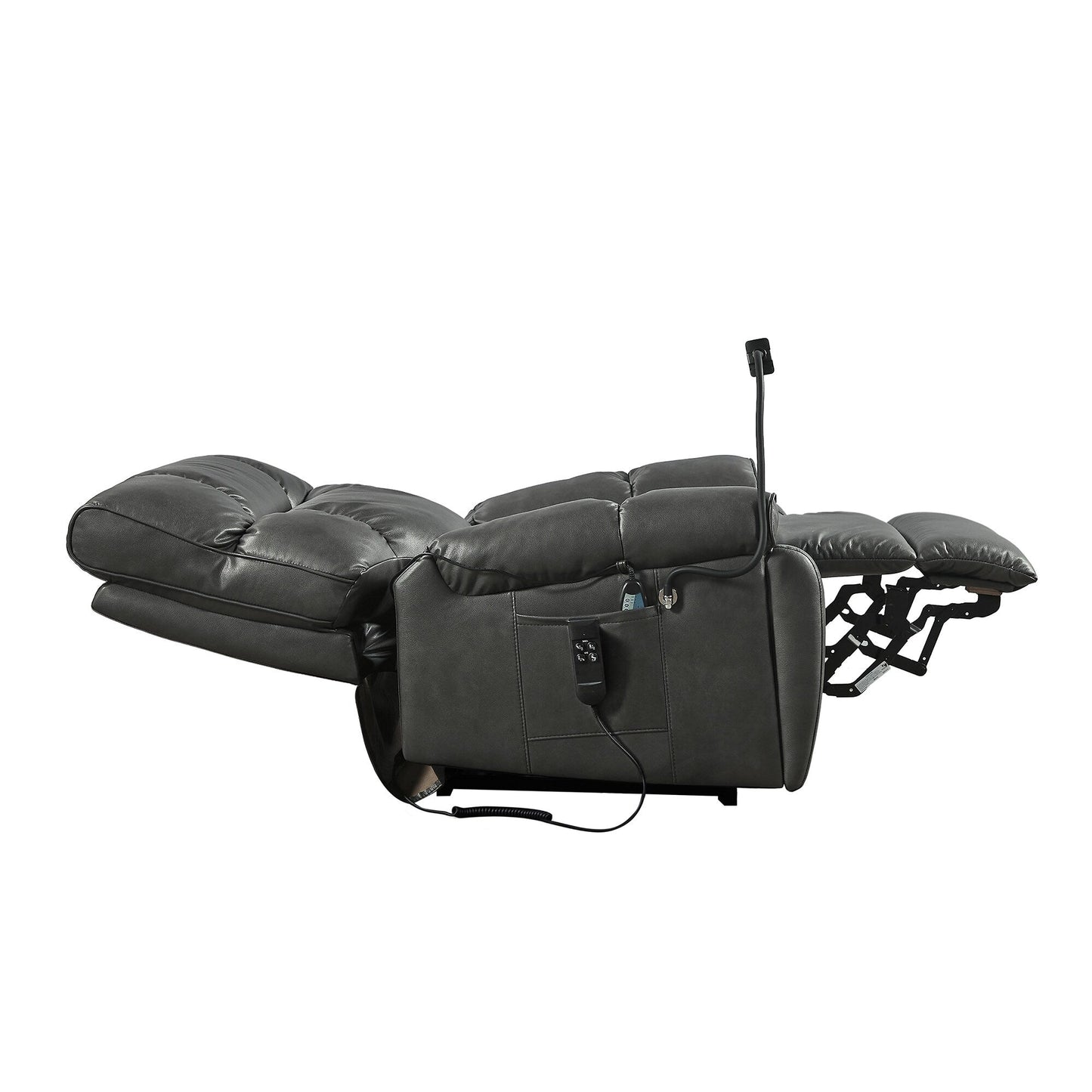 Fauteuil inclinable électrique avec deux moteurs OKIN, inclinaison infinie, massage et chauffage