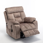 Fauteuil inclinable électrique avec massage et chauffage, moteur allemand, porte-gobelet en acier inoxydable et montage rapide