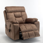 Fauteuil inclinable électrique avec massage et chauffage, moteur allemand, porte-gobelet en acier inoxydable et montage rapide