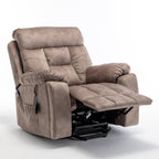 Fauteuil inclinable électrique avec massage et chauffage, moteur allemand, porte-gobelet en acier inoxydable et montage rapide