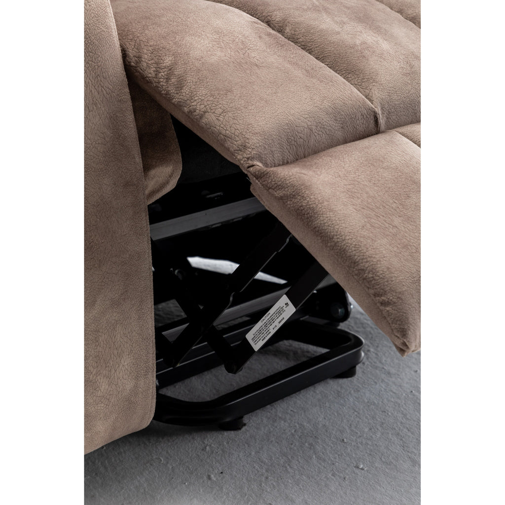 Fauteuil inclinable électrique avec massage et chauffage, moteur allemand, porte-gobelet en acier inoxydable et montage rapide
