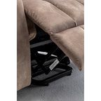 Fauteuil inclinable électrique avec massage et chauffage, moteur allemand, porte-gobelet en acier inoxydable et montage rapide