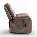 Fauteuil inclinable électrique avec massage et chauffage, moteur allemand, porte-gobelet en acier inoxydable et montage rapide