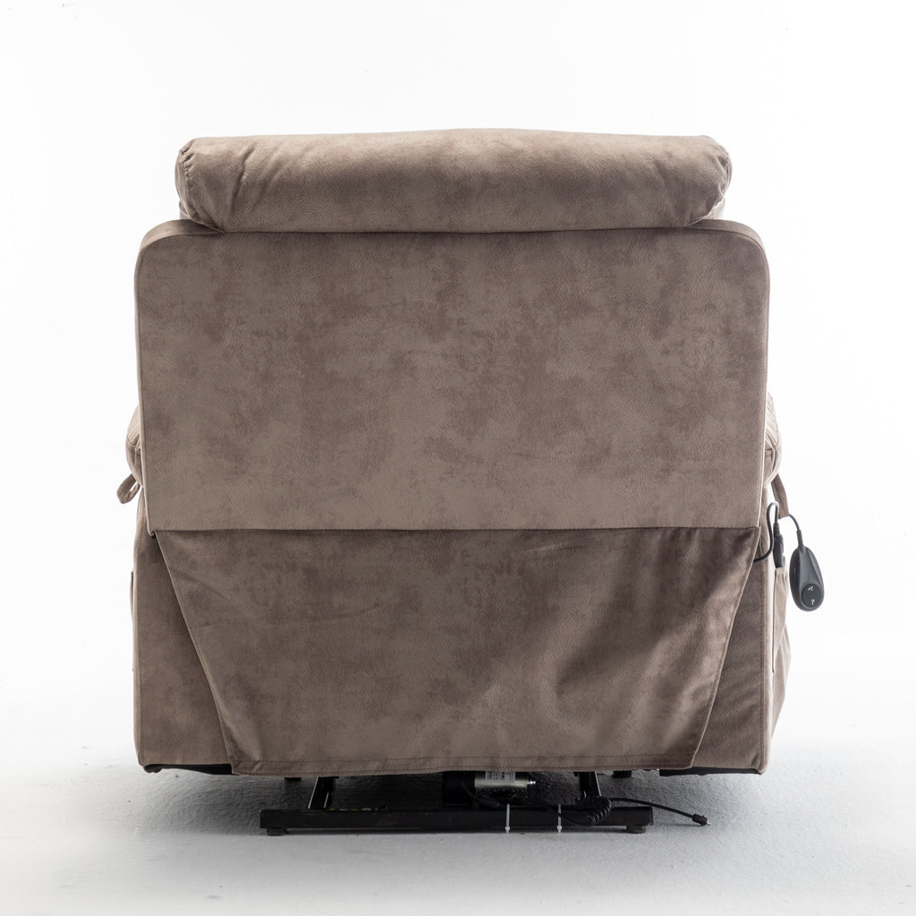 Fauteuil inclinable électrique avec massage et chauffage, moteur allemand, porte-gobelet en acier inoxydable et montage rapide