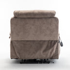 Fauteuil inclinable électrique avec massage et chauffage, moteur allemand, porte-gobelet en acier inoxydable et montage rapide