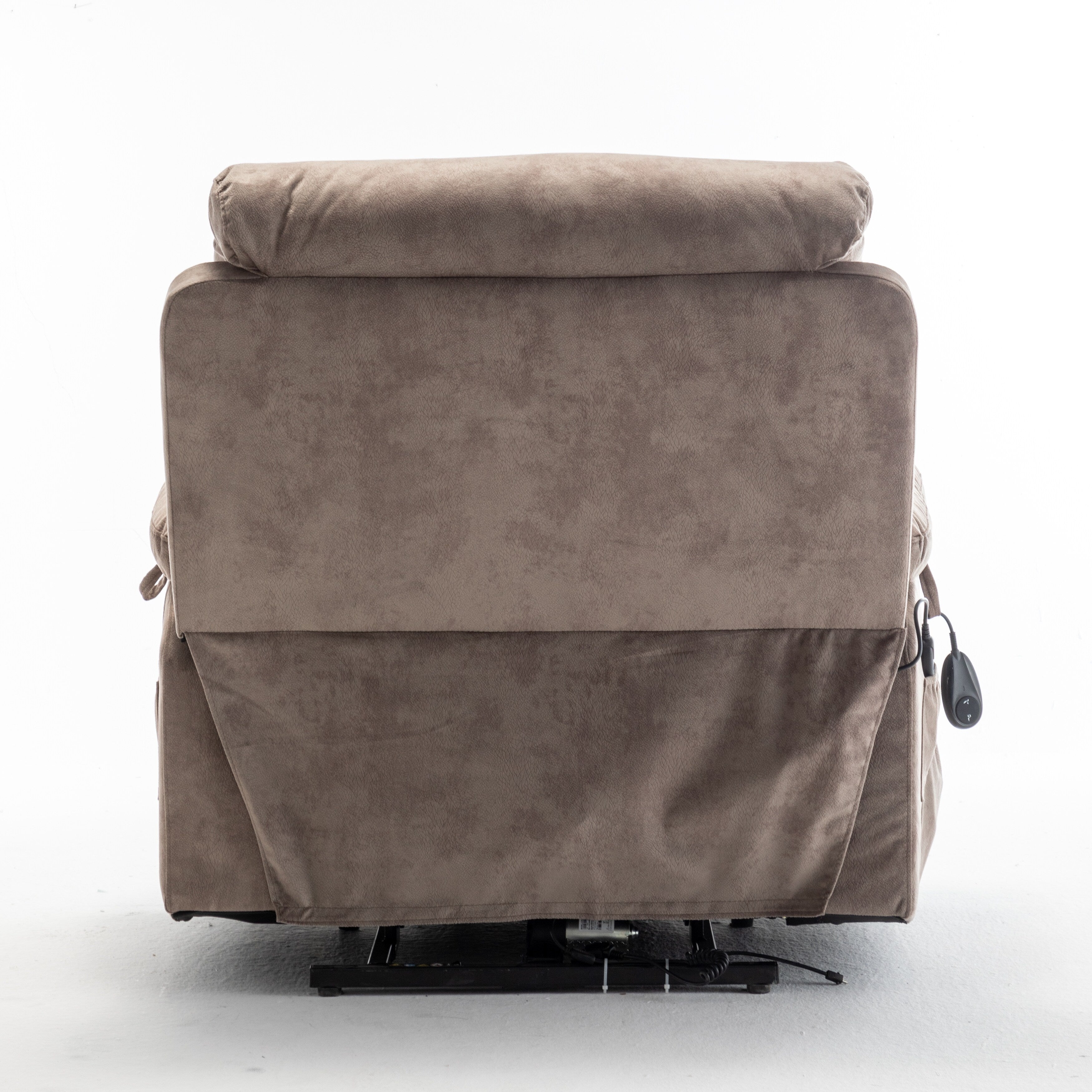 Fauteuil inclinable électrique avec massage et chauffage, moteur allemand, porte-gobelet en acier inoxydable et montage rapide