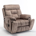 Fauteuil inclinable électrique avec massage et chauffage, moteur allemand, porte-gobelet en acier inoxydable et montage rapide
