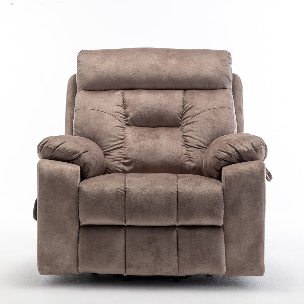 Fauteuil inclinable électrique avec massage et chauffage, moteur allemand, porte-gobelet en acier inoxydable et montage rapide
