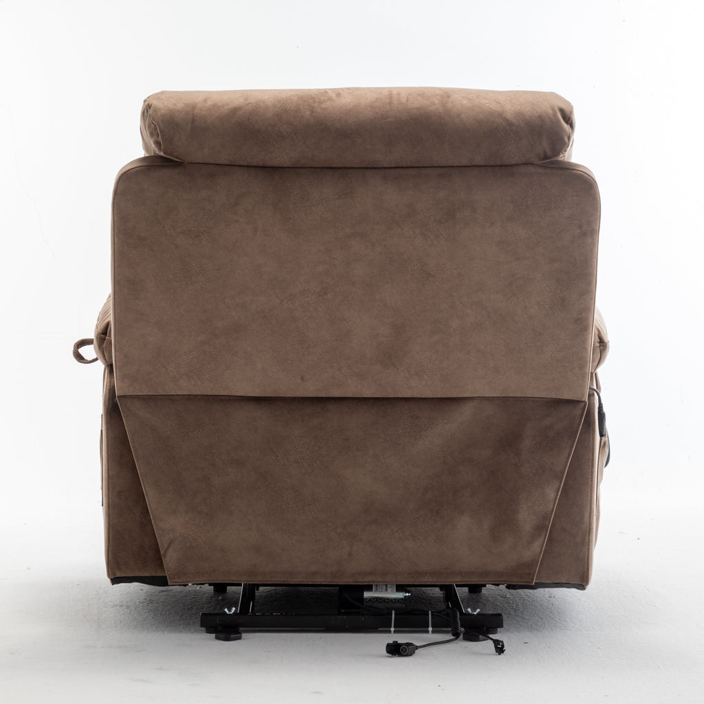 Fauteuil inclinable électrique avec massage et chauffage, moteur allemand, porte-gobelet en acier inoxydable et montage rapide