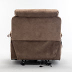 Fauteuil inclinable électrique avec massage et chauffage, moteur allemand, porte-gobelet en acier inoxydable et montage rapide