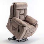Fauteuil inclinable électrique avec massage et chauffage, moteur allemand, porte-gobelet en acier inoxydable et montage rapide