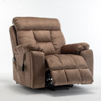 Fauteuil inclinable électrique avec massage et chauffage, moteur allemand, porte-gobelet en acier inoxydable et montage rapide