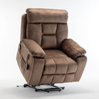Fauteuil inclinable électrique avec massage et chauffage, moteur allemand, porte-gobelet en acier inoxydable et montage rapide