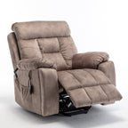 Fauteuil inclinable électrique avec massage et chauffage, moteur allemand, porte-gobelet en acier inoxydable et montage rapide