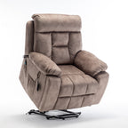 Fauteuil inclinable électrique avec massage et chauffage, moteur allemand, porte-gobelet en acier inoxydable et montage rapide