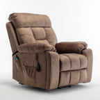 Fauteuil inclinable électrique avec massage et chauffage, moteur allemand, porte-gobelet en acier inoxydable et montage rapide