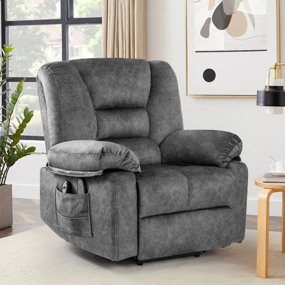 Fauteuil inclinable électrique avec massage, chauffage et capacité de charge de 150 kg