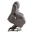 Fauteuil inclinable électrique avec massage, chauffage et port USB — Canapé releveur électrique