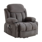 Fauteuil inclinable électrique avec massage, chauffage et port USB — Canapé releveur électrique