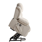 Fauteuil inclinable électrique avec massage, chauffage et port USB — Canapé releveur électrique