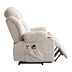 Fauteuil inclinable électrique avec massage, chauffage et port USB — Canapé releveur électrique