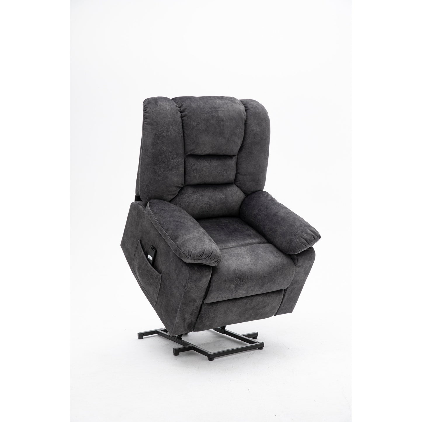 Fauteuil inclinable électrique avec massage, chauffage, port USB et poche latérale