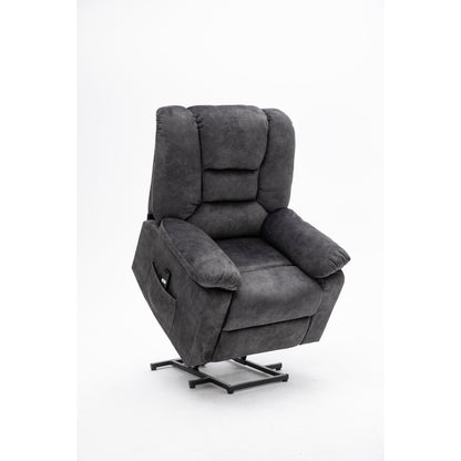 Fauteuil inclinable électrique avec massage, chauffage, port USB et poche latérale
