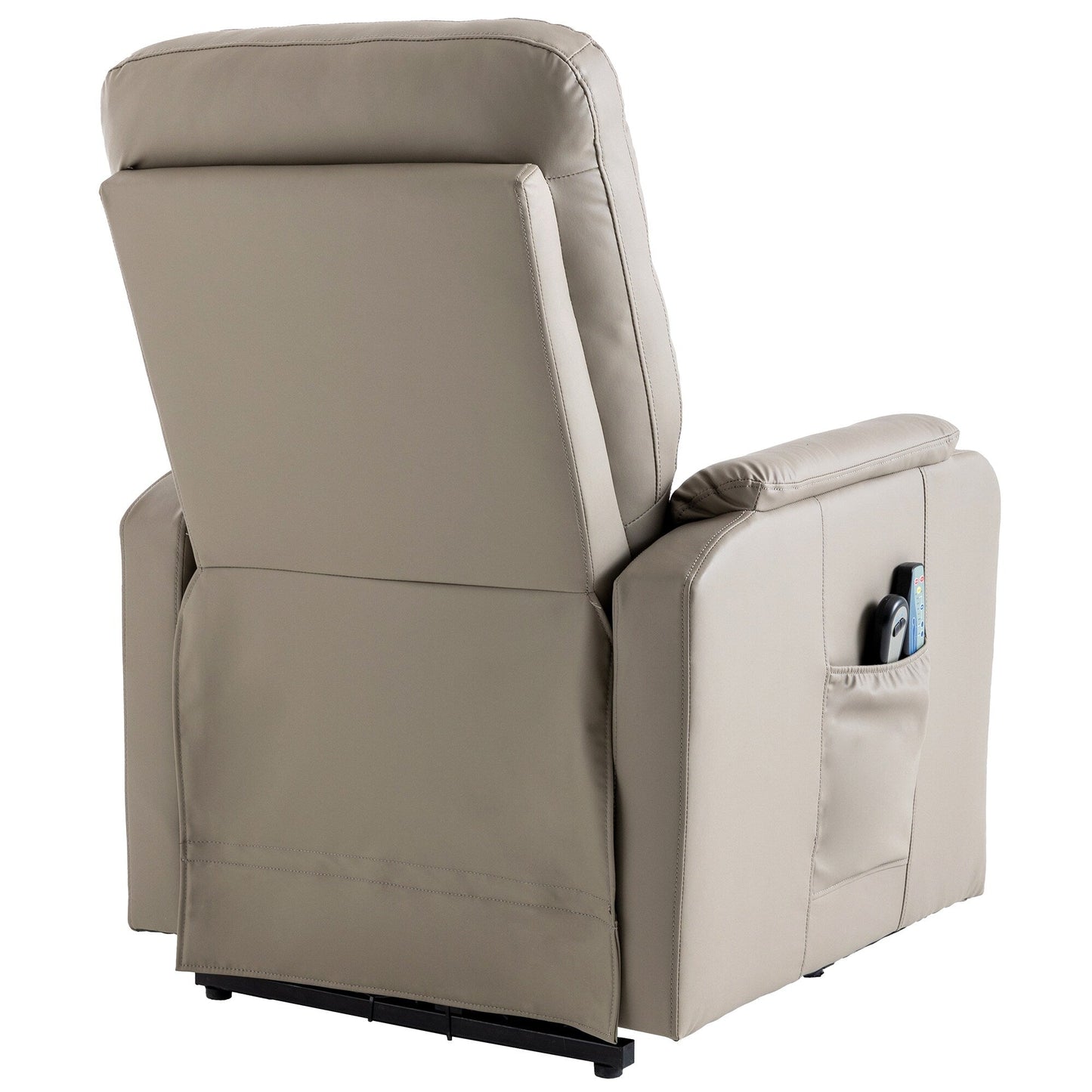 Fauteuil inclinable électrique avec massage, chauffage, positions réglables et poche latérale pour plus de commodité
