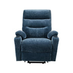 Fauteuil inclinable électrique avec massage, chauffage, port USB, poches latérales, porte-gobelets et dossier réglable, idéal pour les personnes âgées