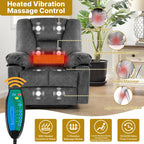 Fauteuil inclinable électrique avec massage, chauffage et capacité de charge de 150 kg