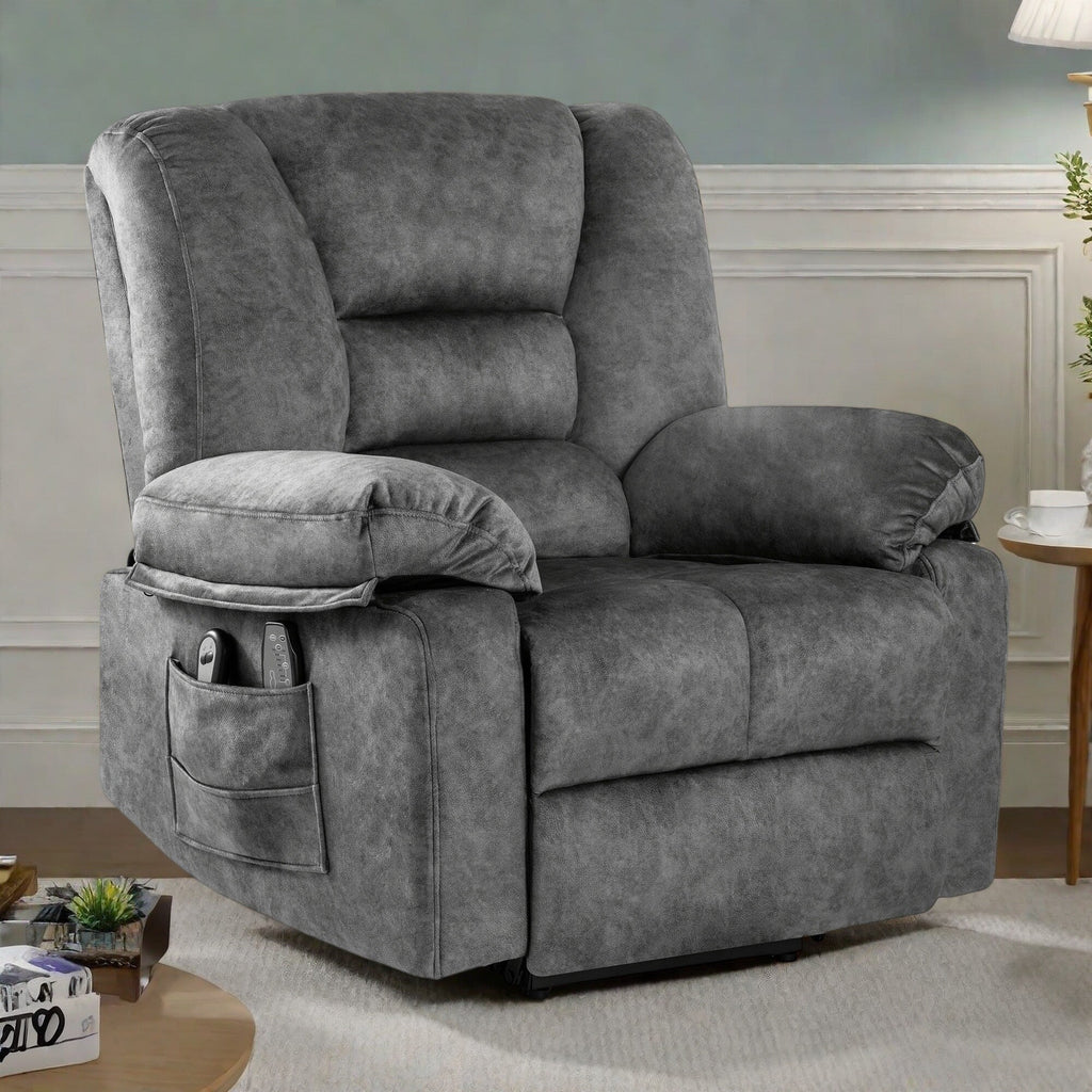 Fauteuil inclinable électrique avec massage, chauffage et capacité de charge de 150 kg