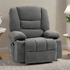 Fauteuil inclinable électrique avec massage, chauffage lombaire, porte-gobelets et inclinaison réglable à 135°
