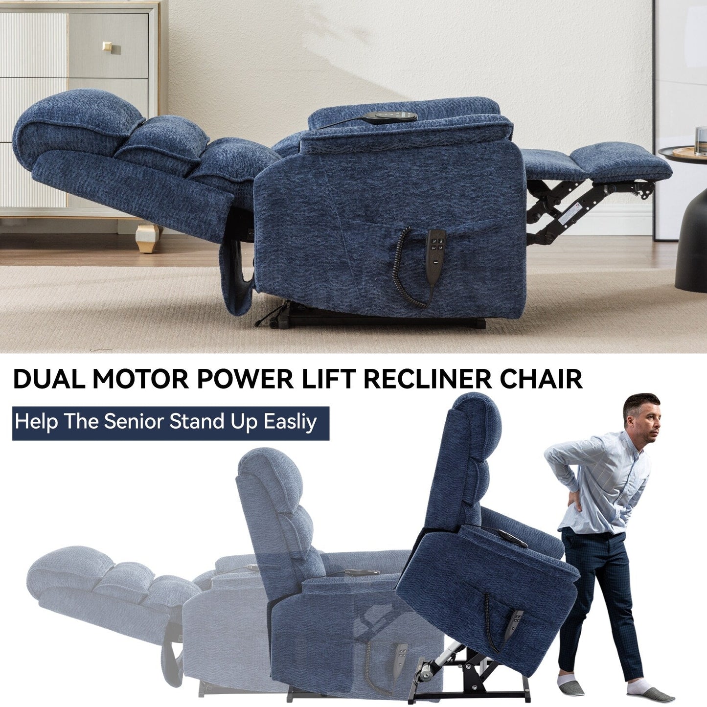 Fauteuil inclinable électrique avec télécommande