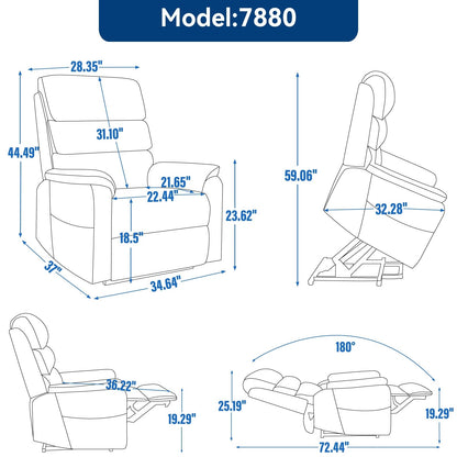 Fauteuil inclinable électrique avec télécommande