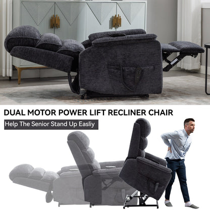 Fauteuil inclinable électrique, double position infinie, massage par la chaleur, télécommande