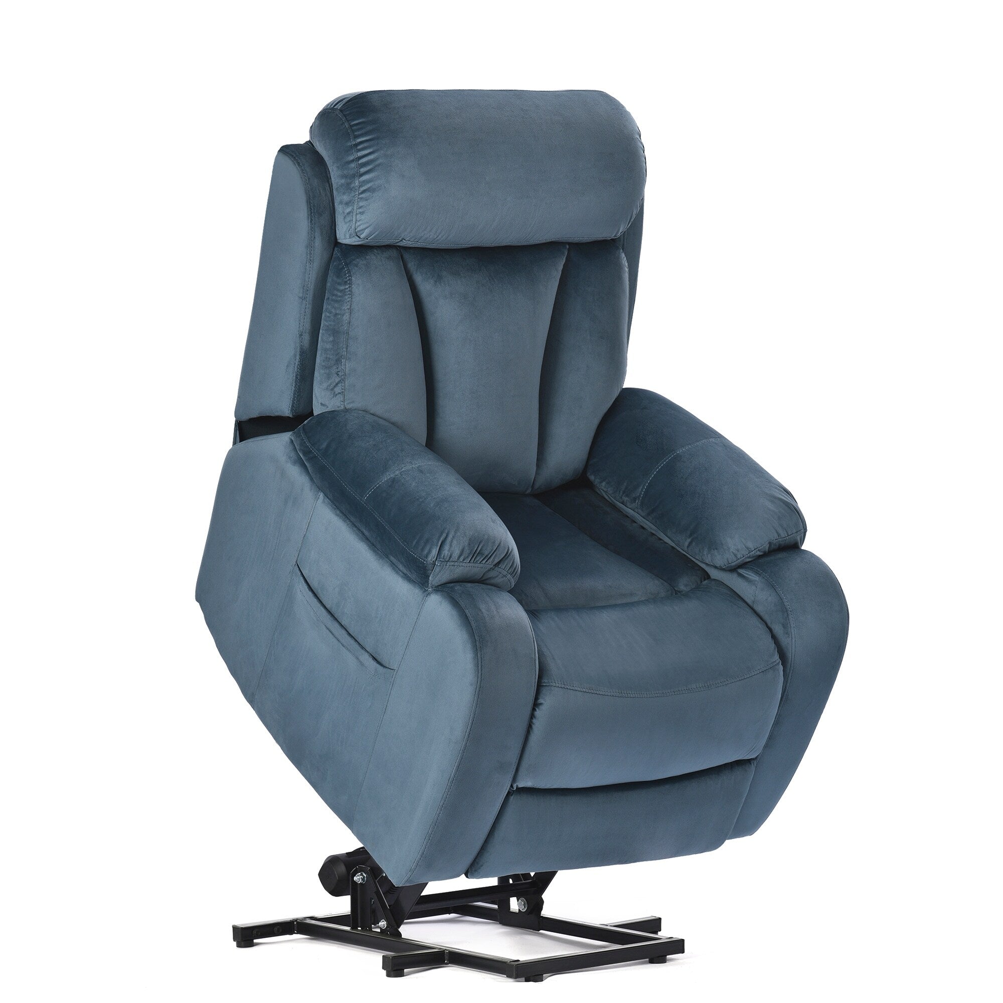 Fauteuil inclinable électrique pour personnes âgées avec télécommande et poche latérale