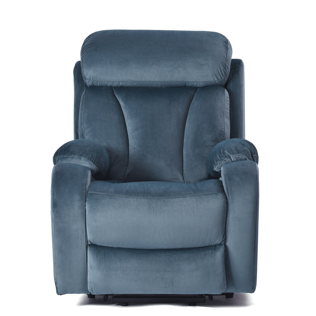 Fauteuil inclinable électrique pour personnes âgées avec télécommande et poche latérale