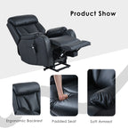 Fauteuil inclinable électrique pour personnes âgées avec télécommande et poche latérale
