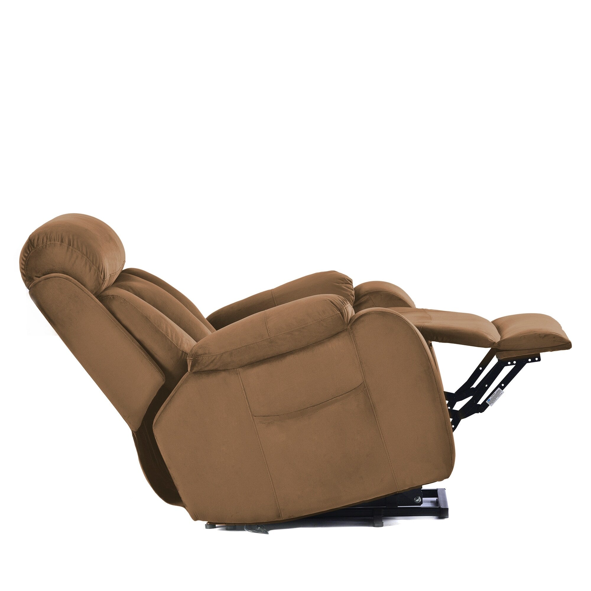 Fauteuil inclinable électrique pour personnes âgées avec télécommande et poche latérale