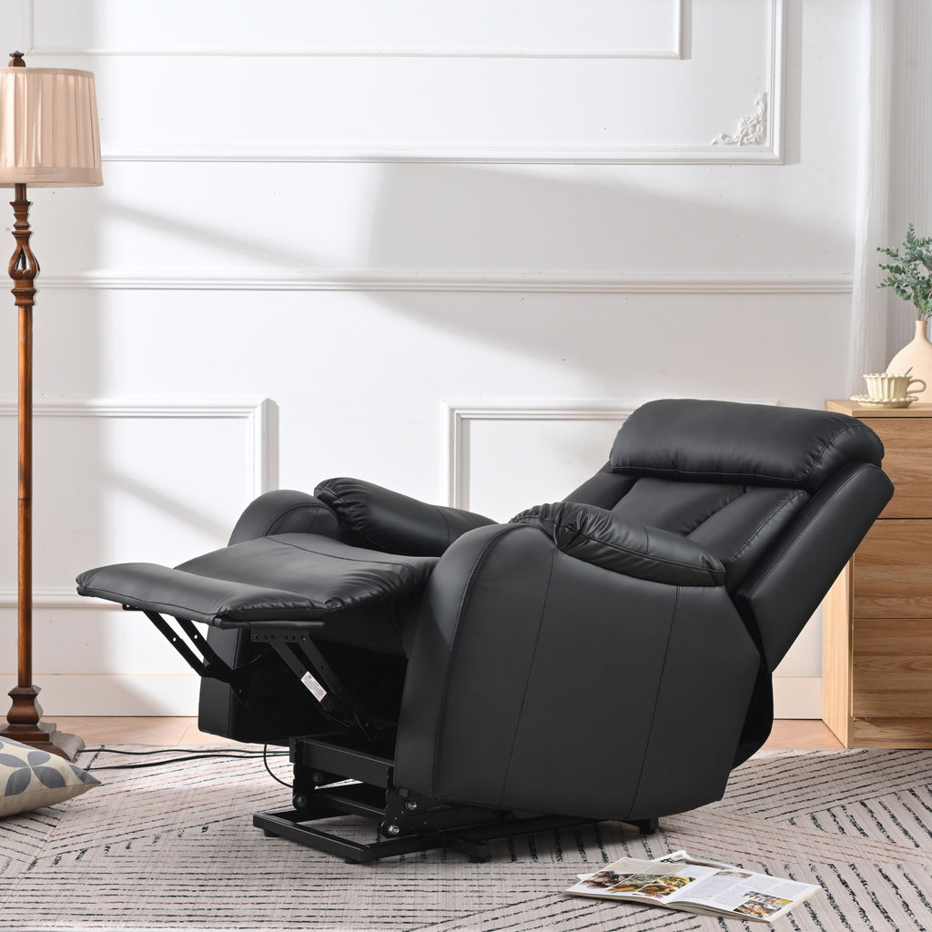 Fauteuil inclinable électrique pour personnes âgées avec télécommande et poche latérale